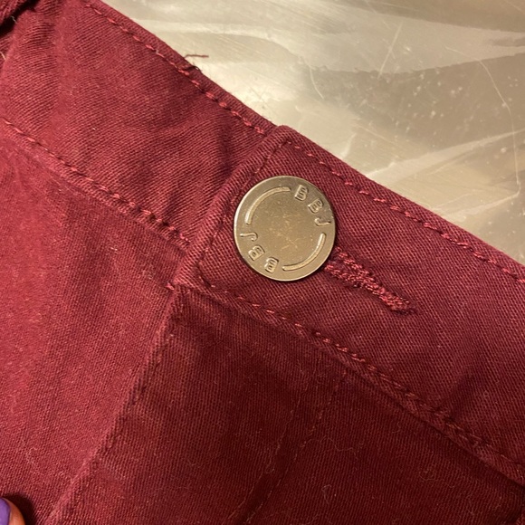 Burgundy jean shorts - Picture 3 of 3